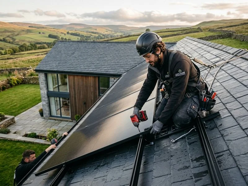 Store excess solar energy with GivEnergy or Tesla Powerwall units. Use your own power after sunset instead of buying from the grid at peak rates.